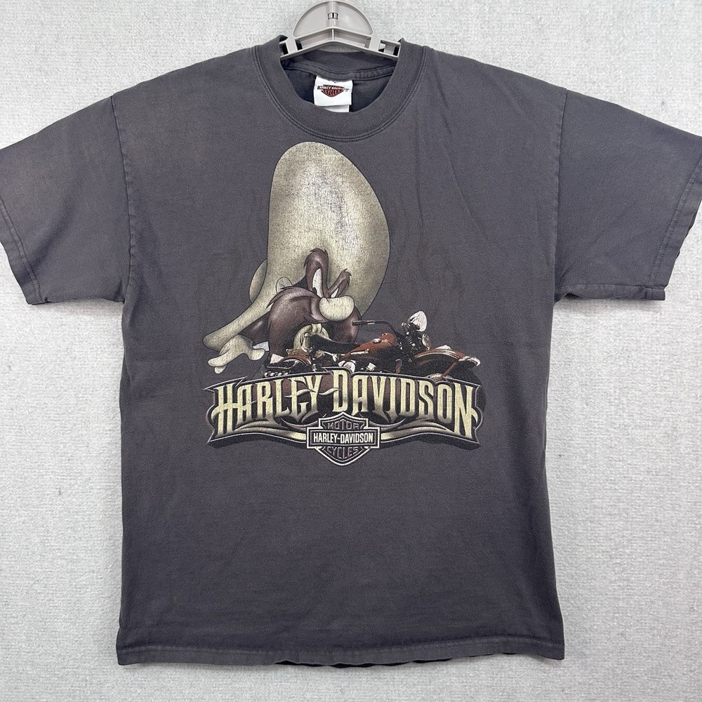 Harley Davidson Yosemite Sam T-Shirt Starved Rock Ottawa, IL Men's Medium